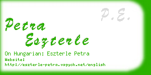 petra eszterle business card